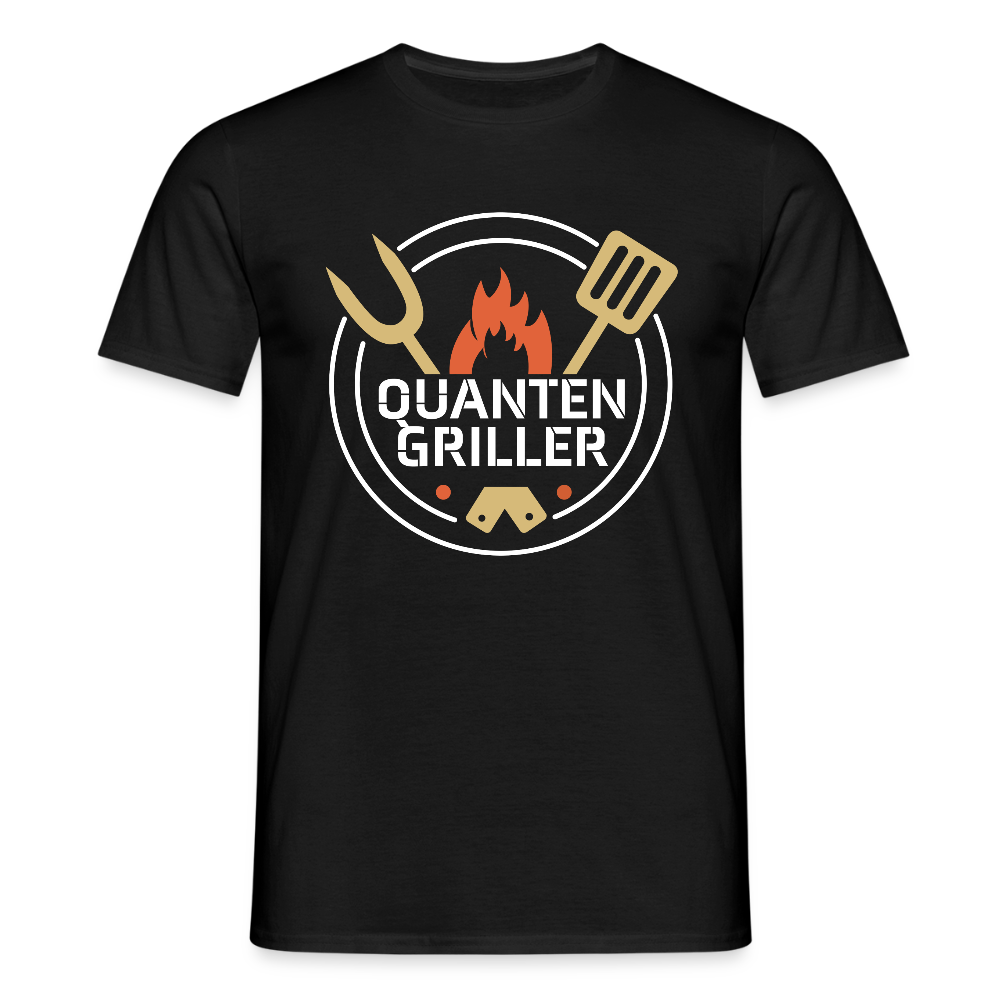 Männer T-Shirt Quanten Griller - Schwarz