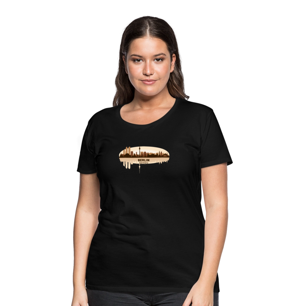 Frauen Premium T-Shirt Berlin - Schwarz