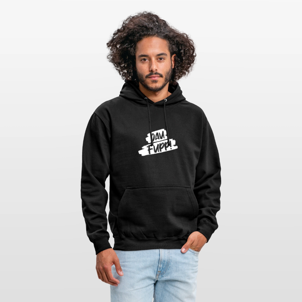 Unisex Hoodie Dau Fupp - Schwarz