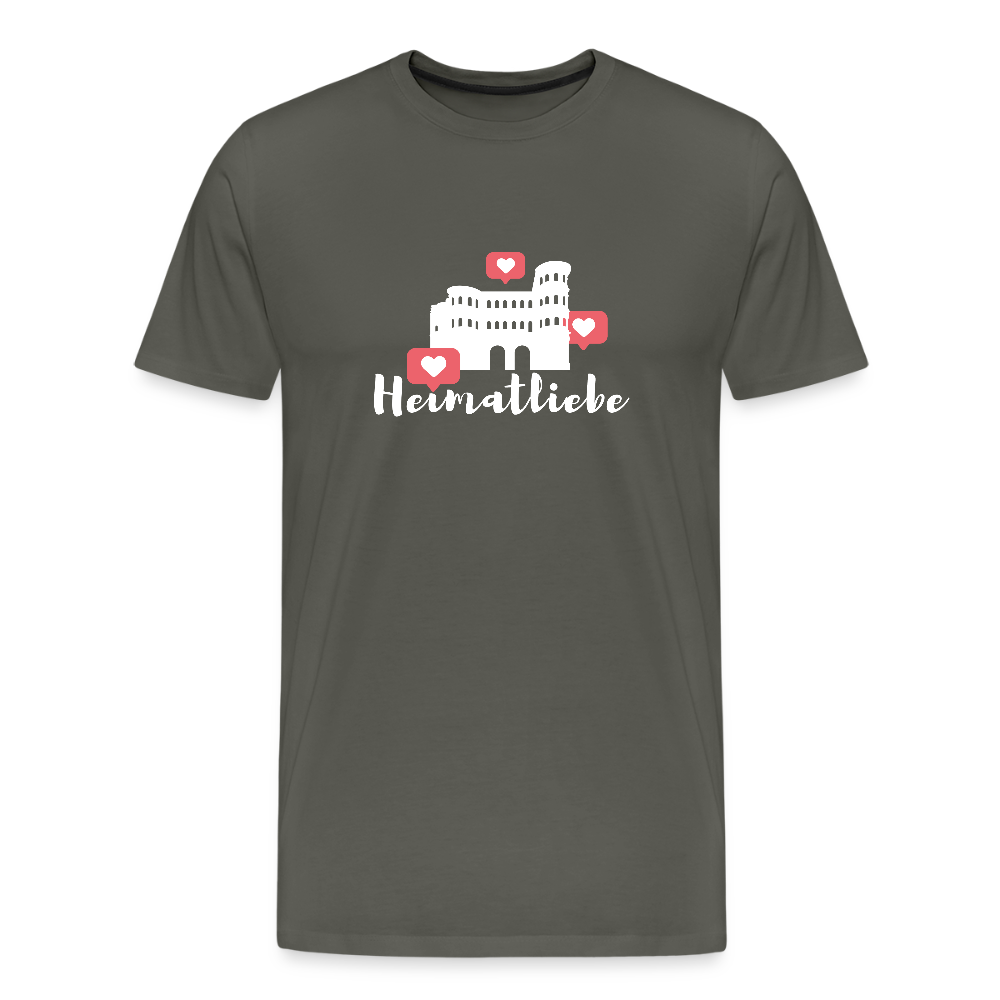 Männer Premium T-Shirt Heimatliebe - Asphalt