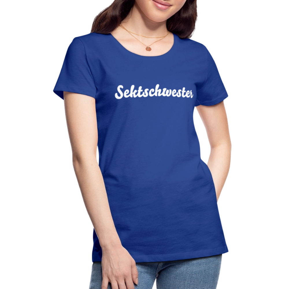Frauen Premium T-Shirt Sektschwester - Königsblau