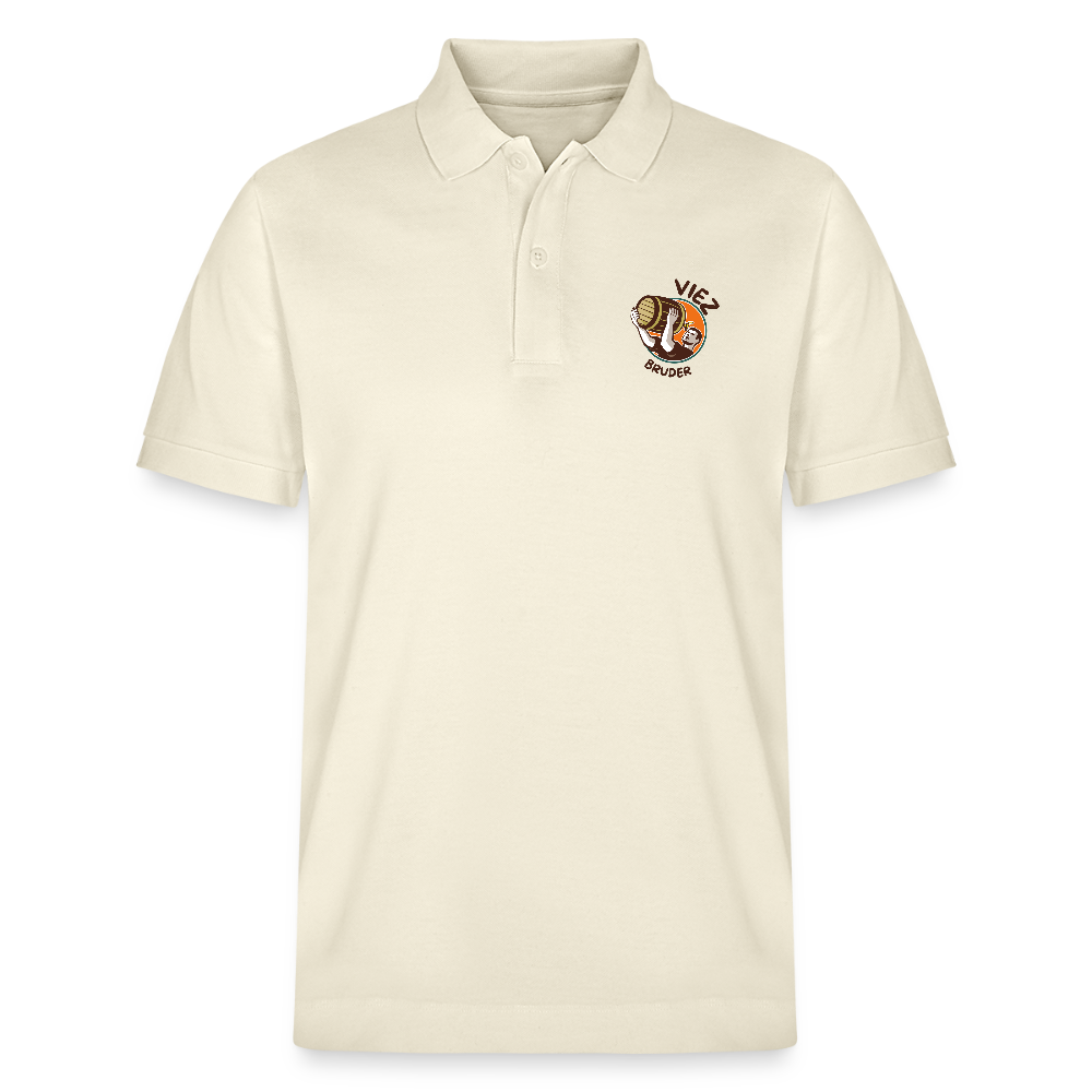 Unisex Bio-Poloshirt Viezbruder - Weißgrau