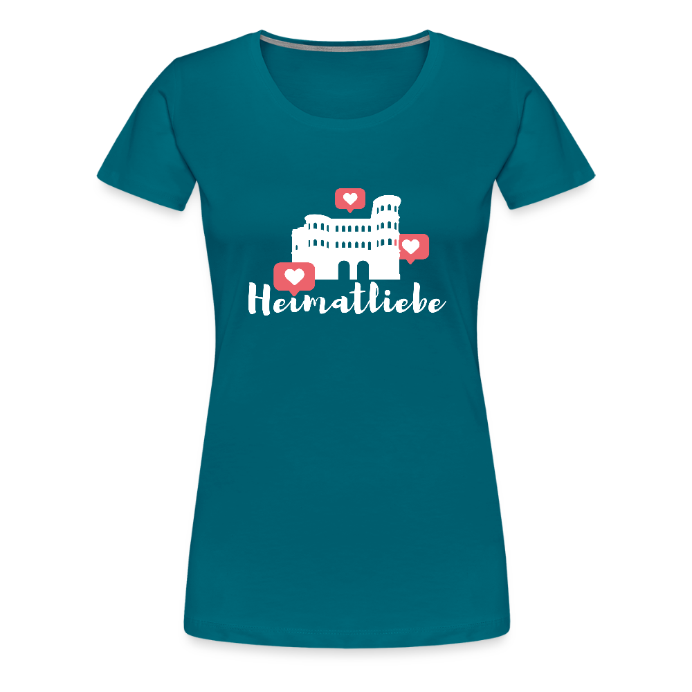 Frauen Premium T-Shirt Heimatliebe - Divablau