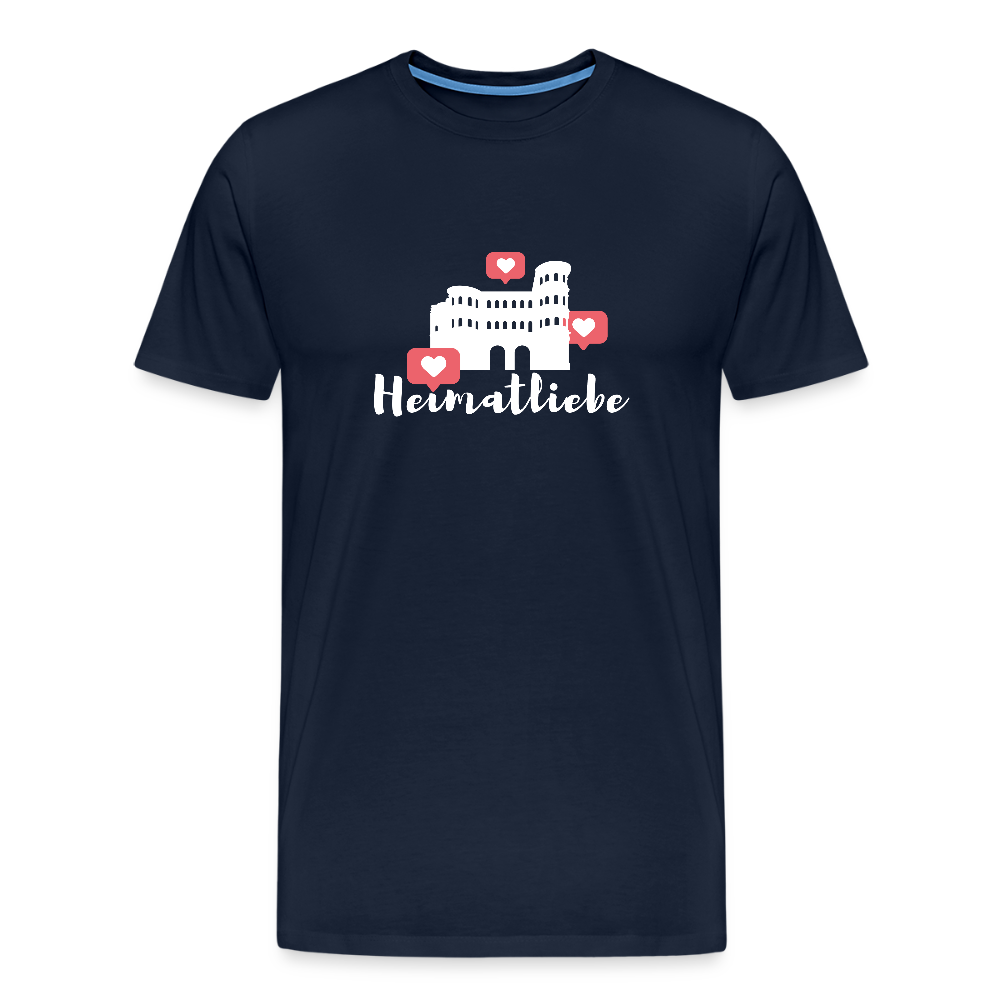 Männer Premium T-Shirt Heimatliebe - Navy
