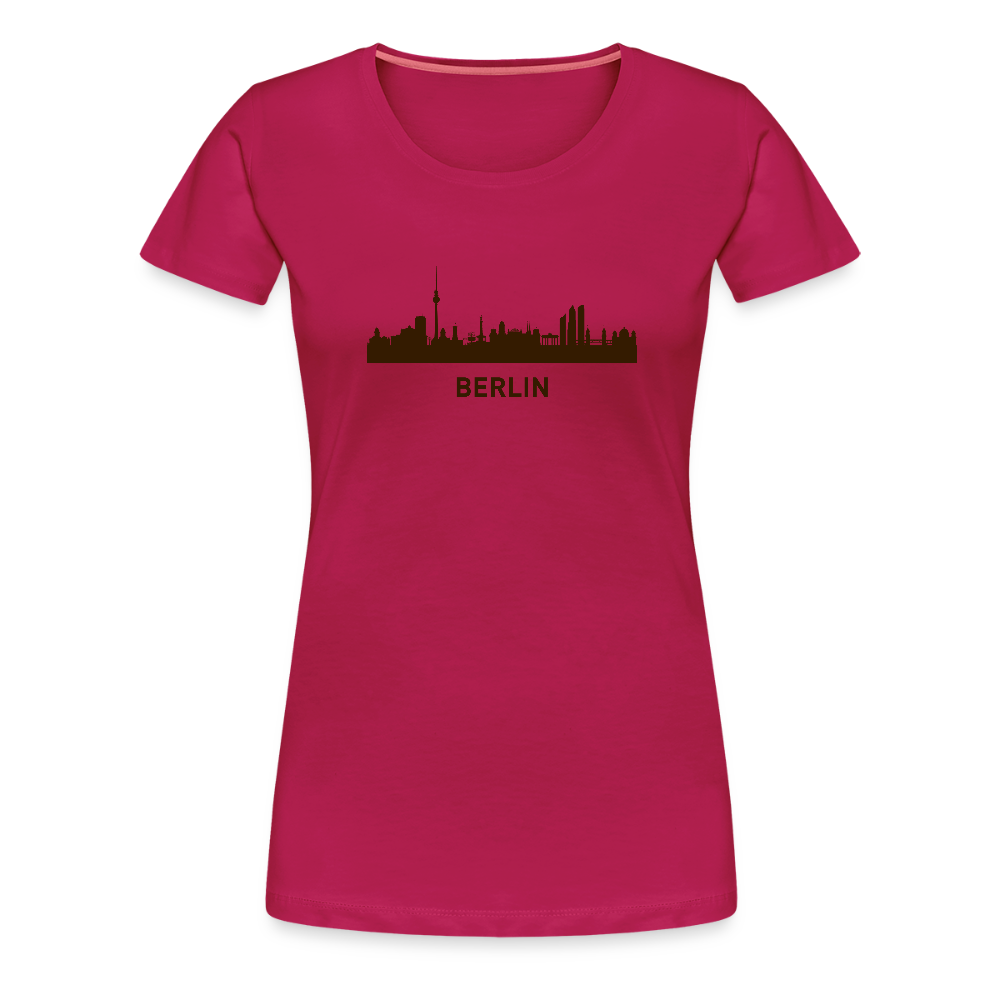 Frauen Premium T-Shirt Berlin - dunkles Pink