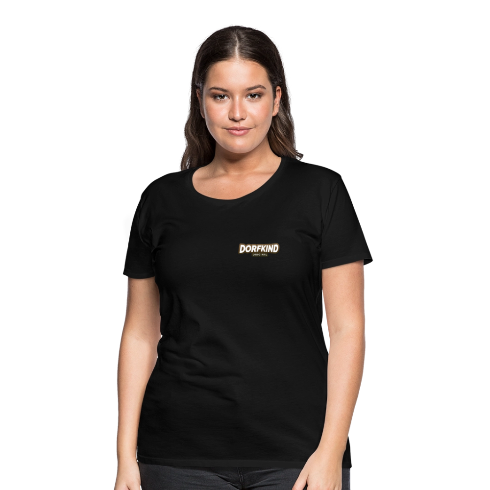 Frauen Premium T-Shirt Dorfkind - Schwarz