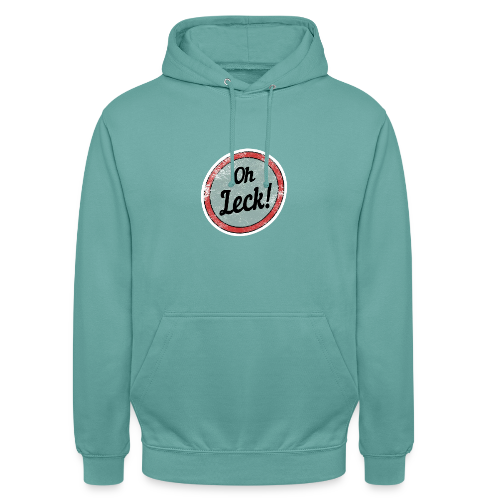 Unisex Hoodie Oh Leck! - Pastelltürkis