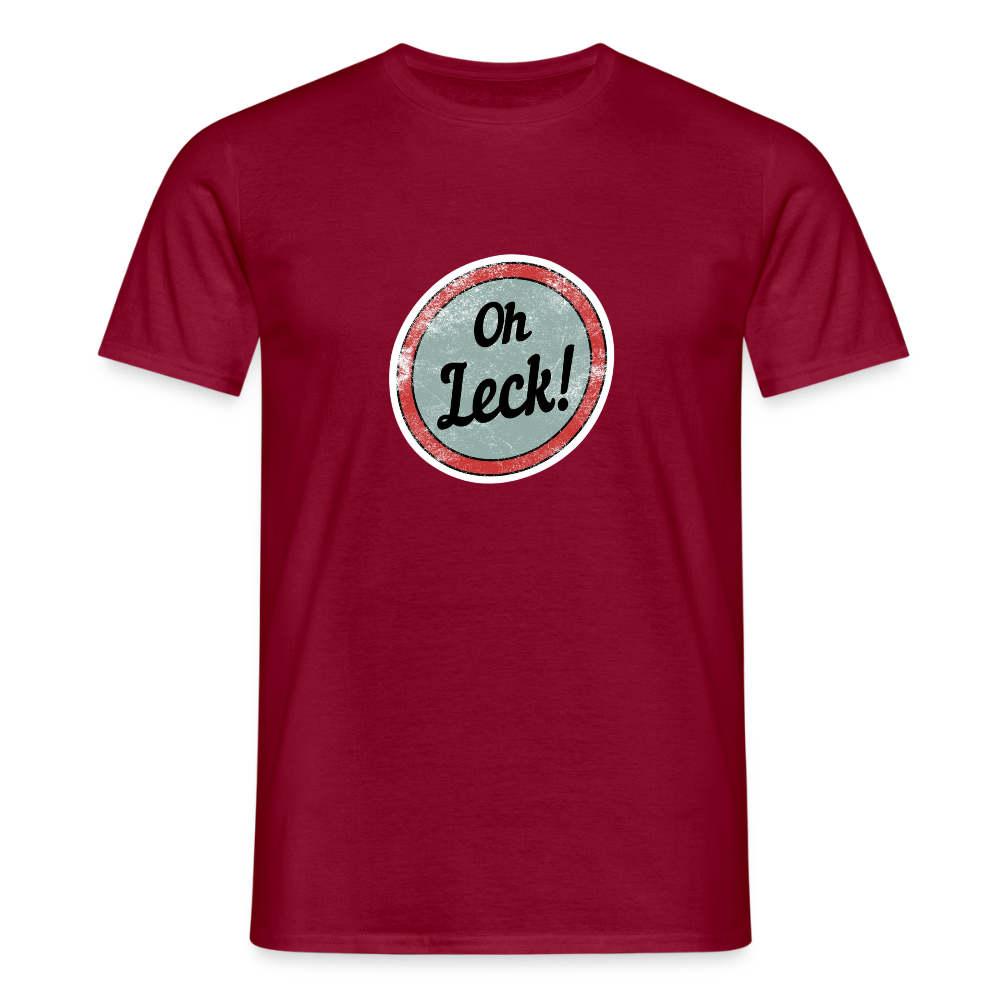 Männer T-Shirt Oh Leck! - Ziegelrot