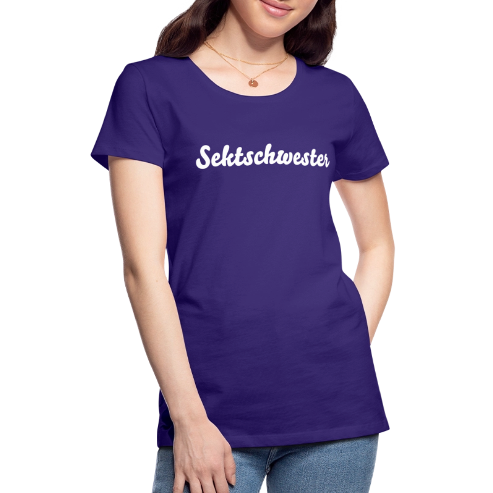 Frauen Premium T-Shirt Sektschwester - Lila