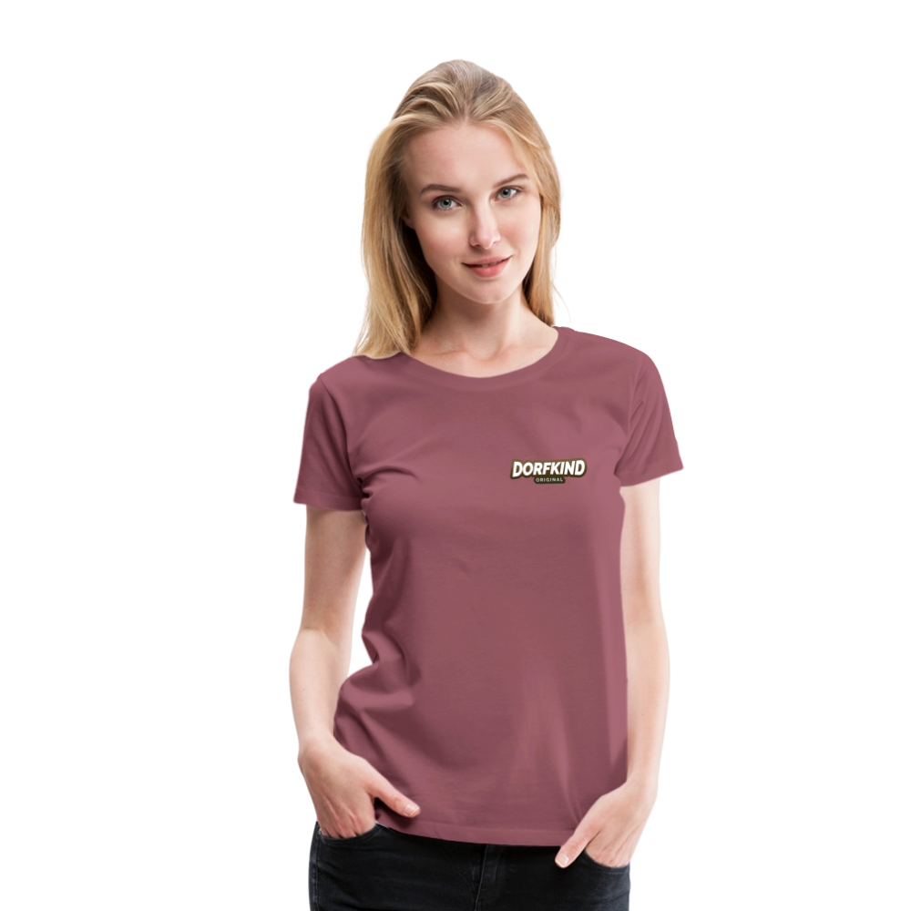 Frauen Premium T-Shirt Dorfkind - Malve
