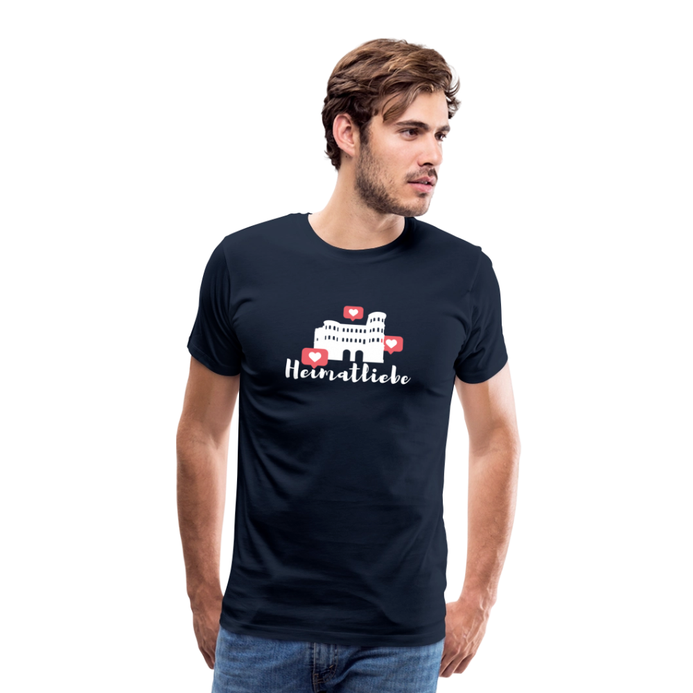 Männer Premium T-Shirt Heimatliebe - Navy