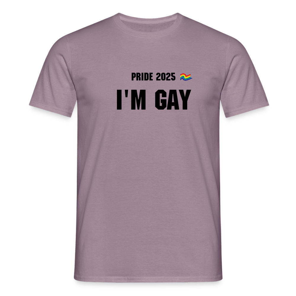 Männer T-Shirt Pride - Lilagrau 