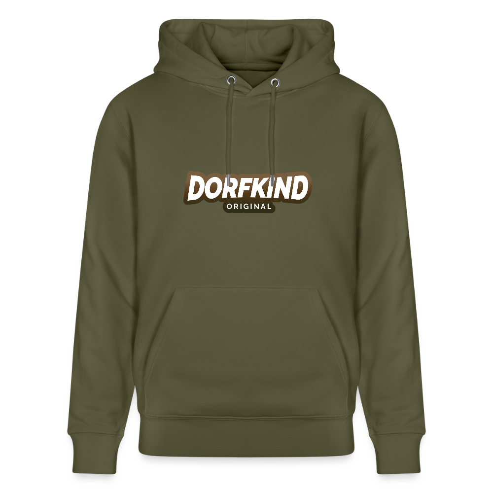 Stanley/Stella Unisex Bio-Hoodie Dorfkind - Khaki Grün