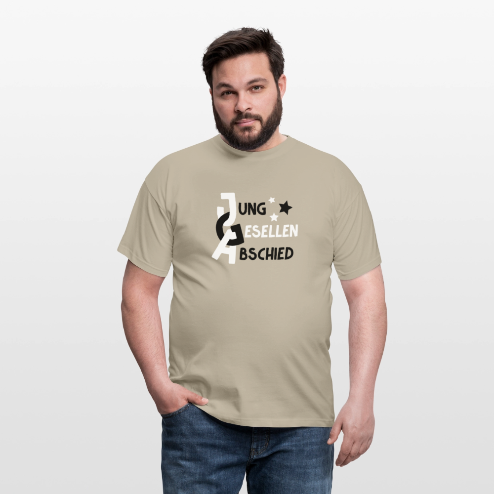 Männer T-Shirt JGA - Sandbeige