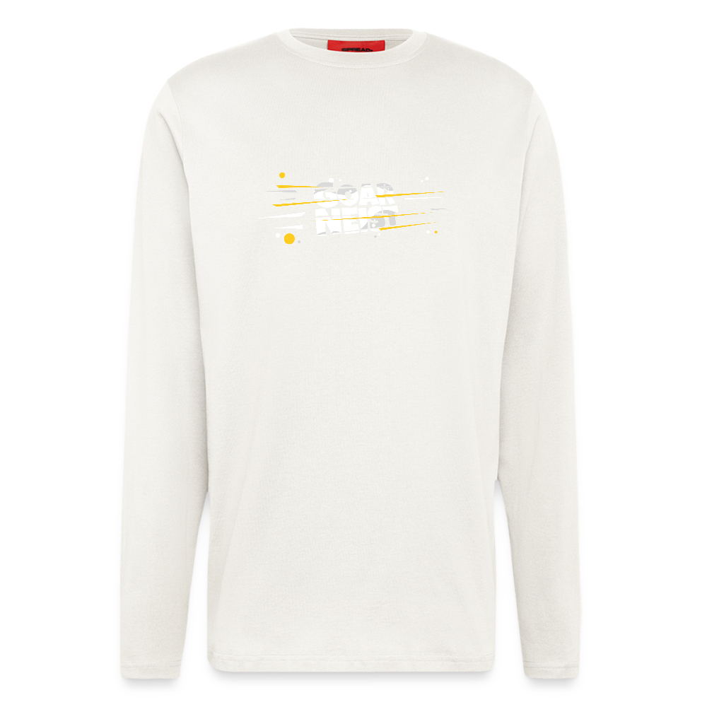 Organic Relaxed Langarmshirt Goarneist - OFF WHITE