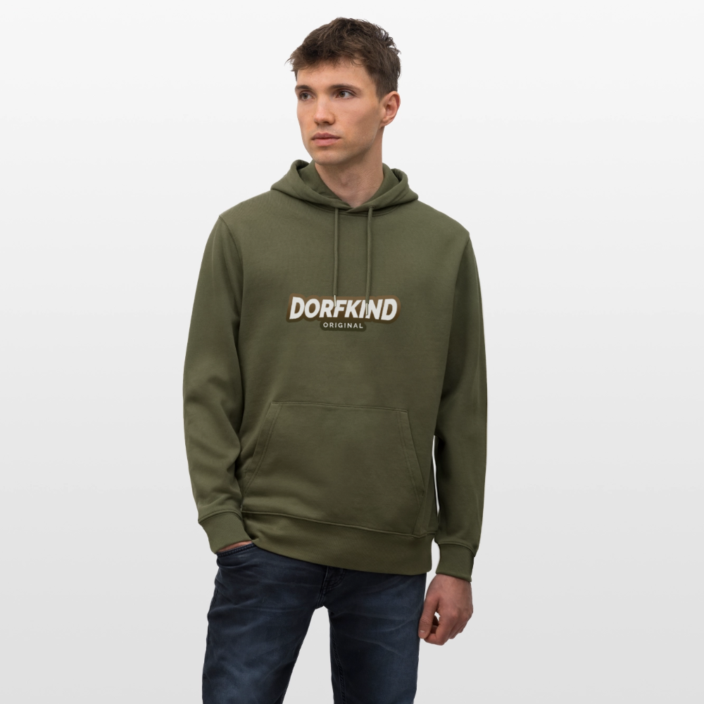 Stanley/Stella Unisex Bio-Hoodie Dorfkind - Khaki Grün