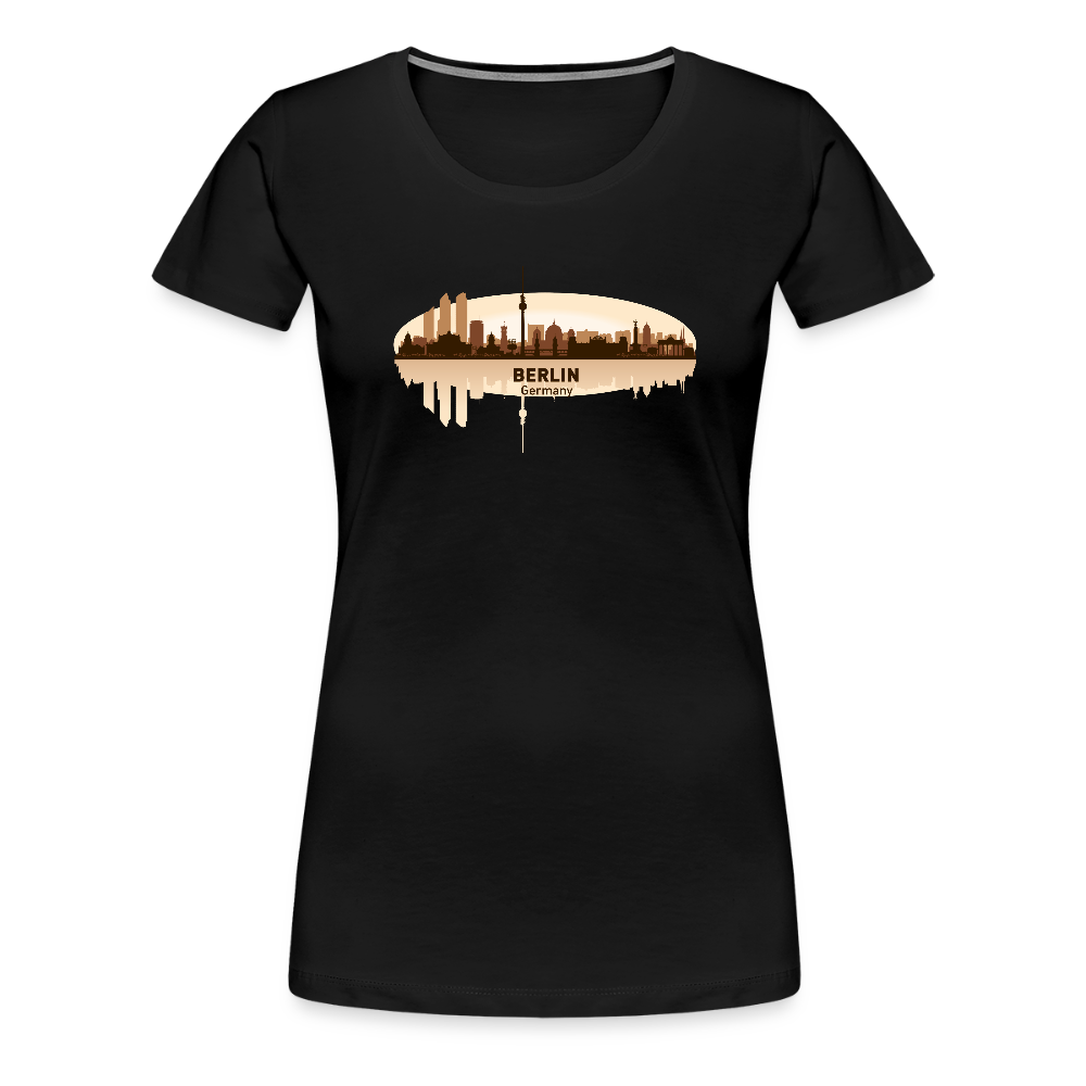 Frauen Premium T-Shirt Berlin - Schwarz