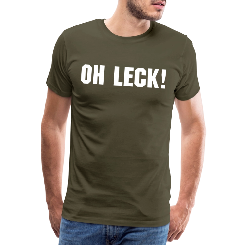 Männer Premium T-Shirt Oh Leck! - Khaki