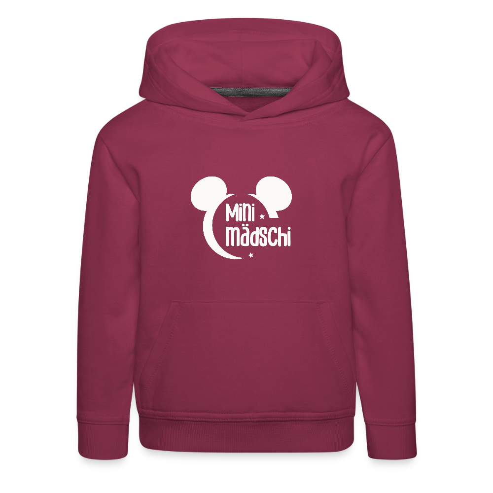 Kinder Premium Hoodie Mini Mädschi - Bordeaux