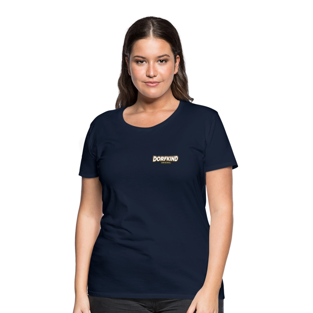 Frauen Premium T-Shirt Dorfkind - Navy