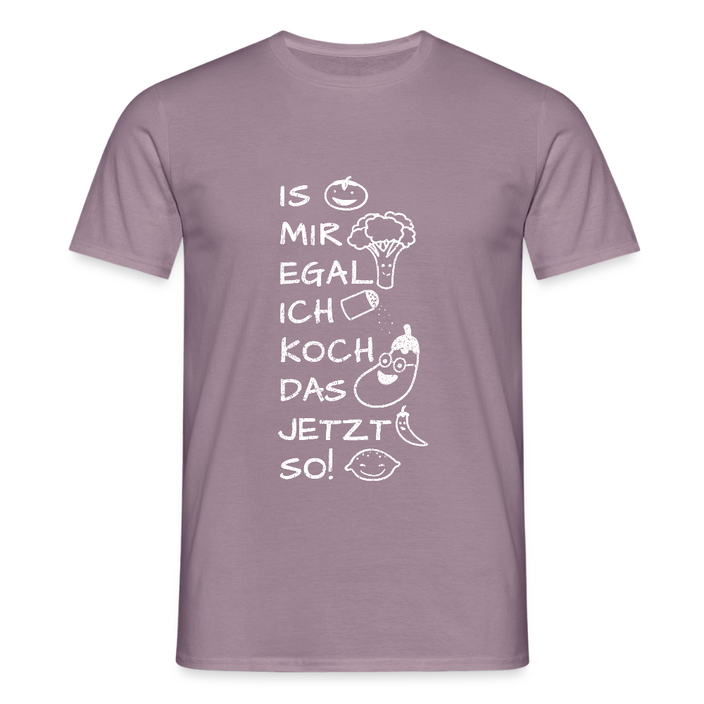 Männer T-Shirt Fun - Lilagrau 
