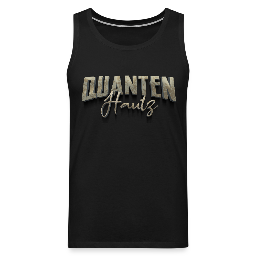 Männer Premium Tank Top Quanten Hautz - Schwarz