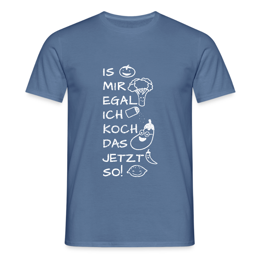 Männer T-Shirt Fun - Taubenblau 