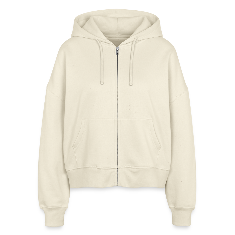 Stanley/Stella Boxy Frauen Bio Zip Hoodie Dorfkind - Weißgrau
