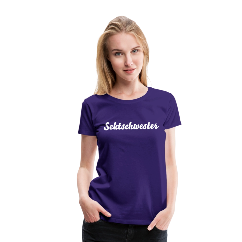 Frauen Premium T-Shirt Sektschwester - Lila