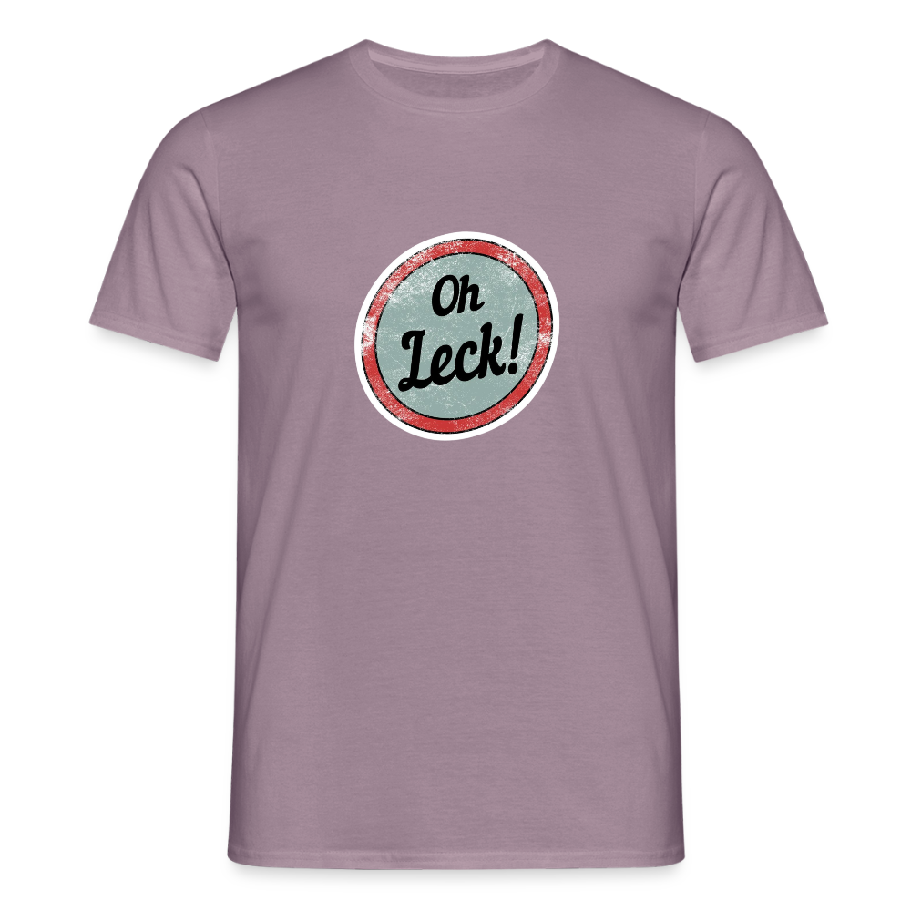 Männer T-Shirt Oh Leck! - Lilagrau 
