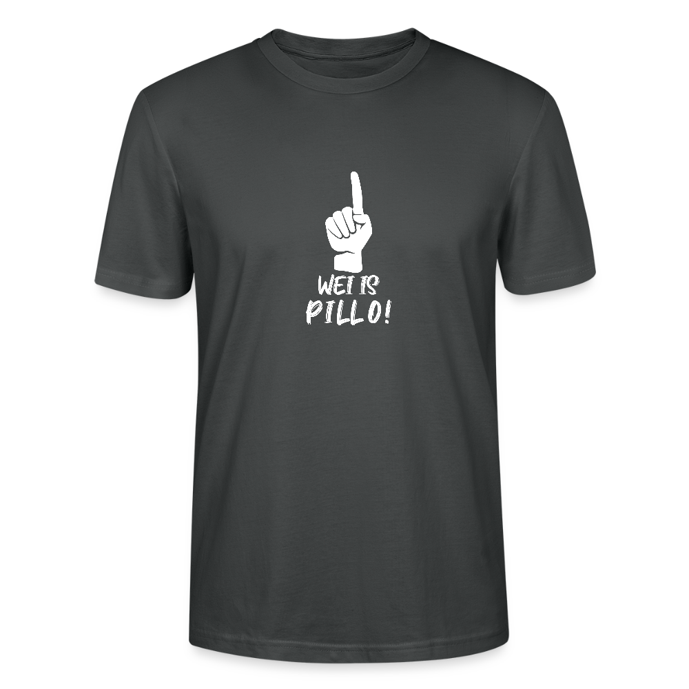 Stanley/Stella Unisex T-Shirt wei is Pillo - Anthrazit