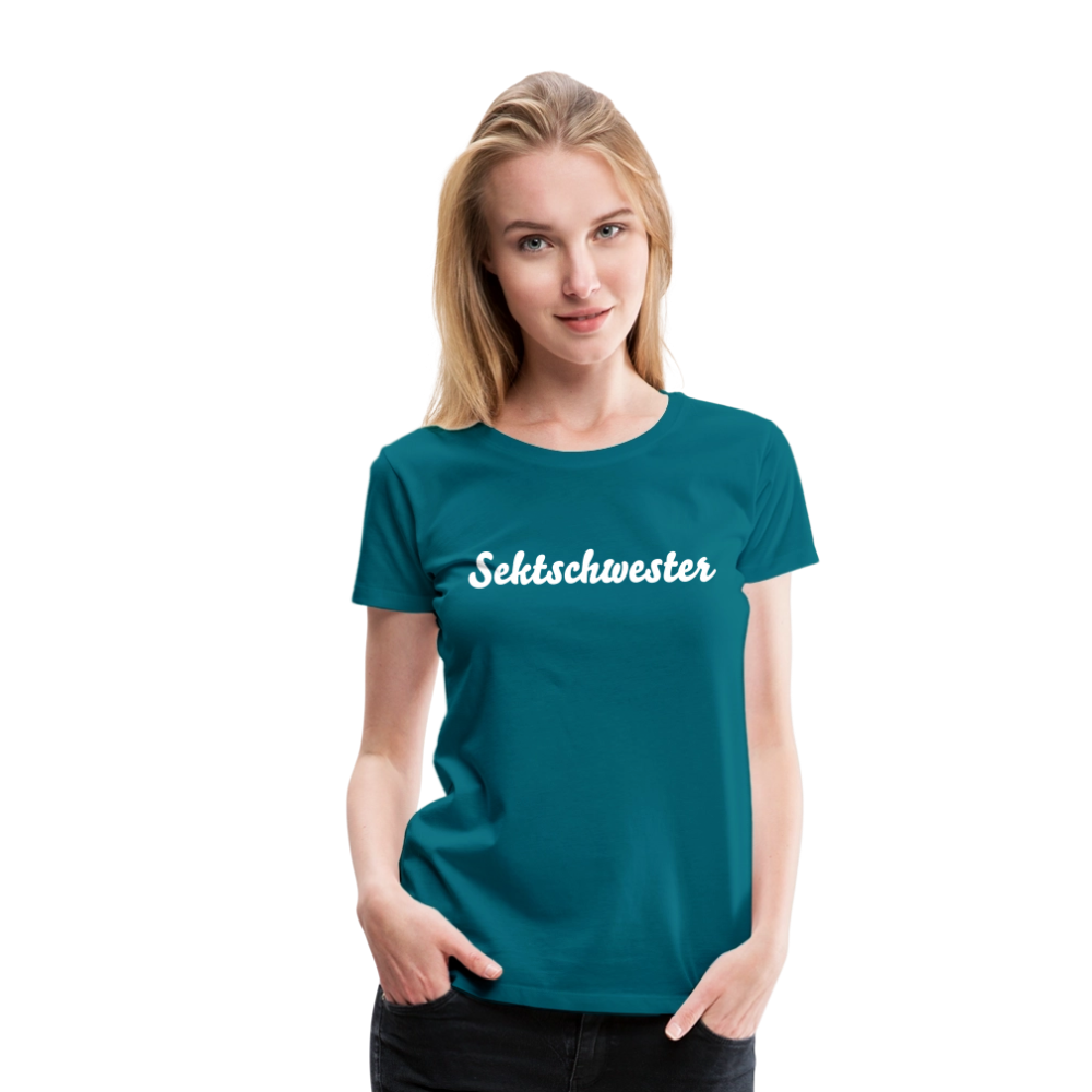 Frauen Premium T-Shirt Sektschwester - Divablau