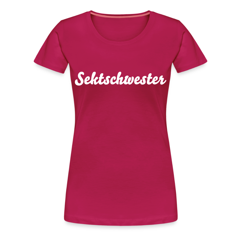 Frauen Premium T-Shirt Sektschwester - dunkles Pink