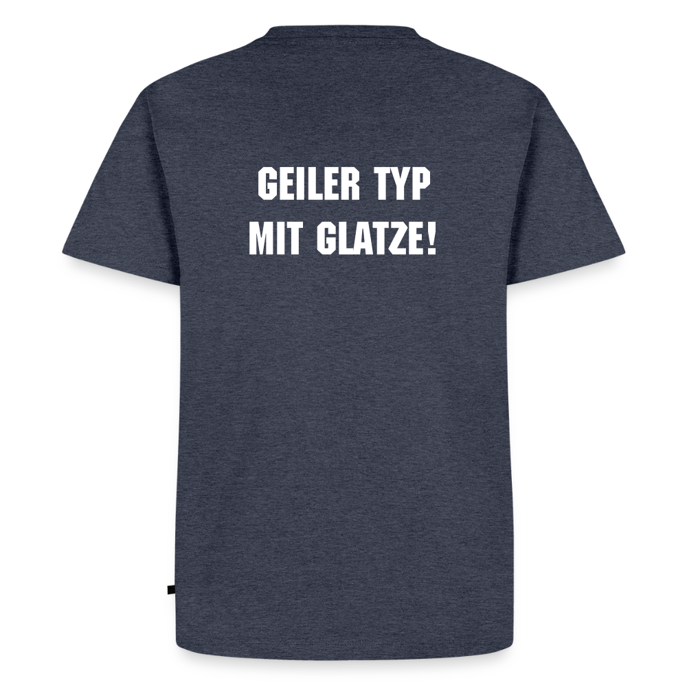 Männer Premium T-Shirt Glatze - Jeansblau 
