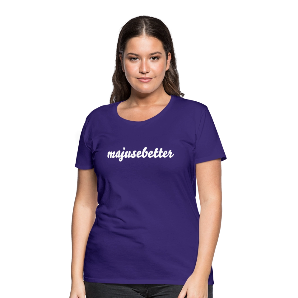 Frauen Premium T-Shirt majusebetter - Lila
