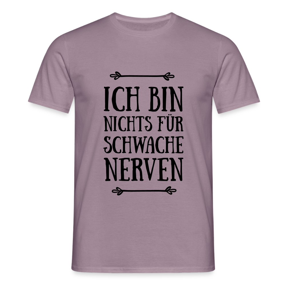 Männer T-Shirt Fun - Lilagrau 