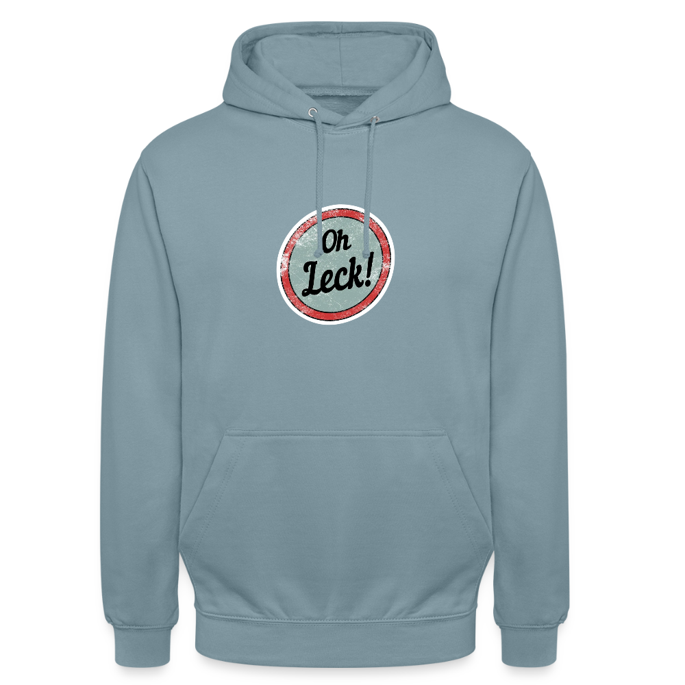 Unisex Hoodie Oh Leck! - Nebelblau
