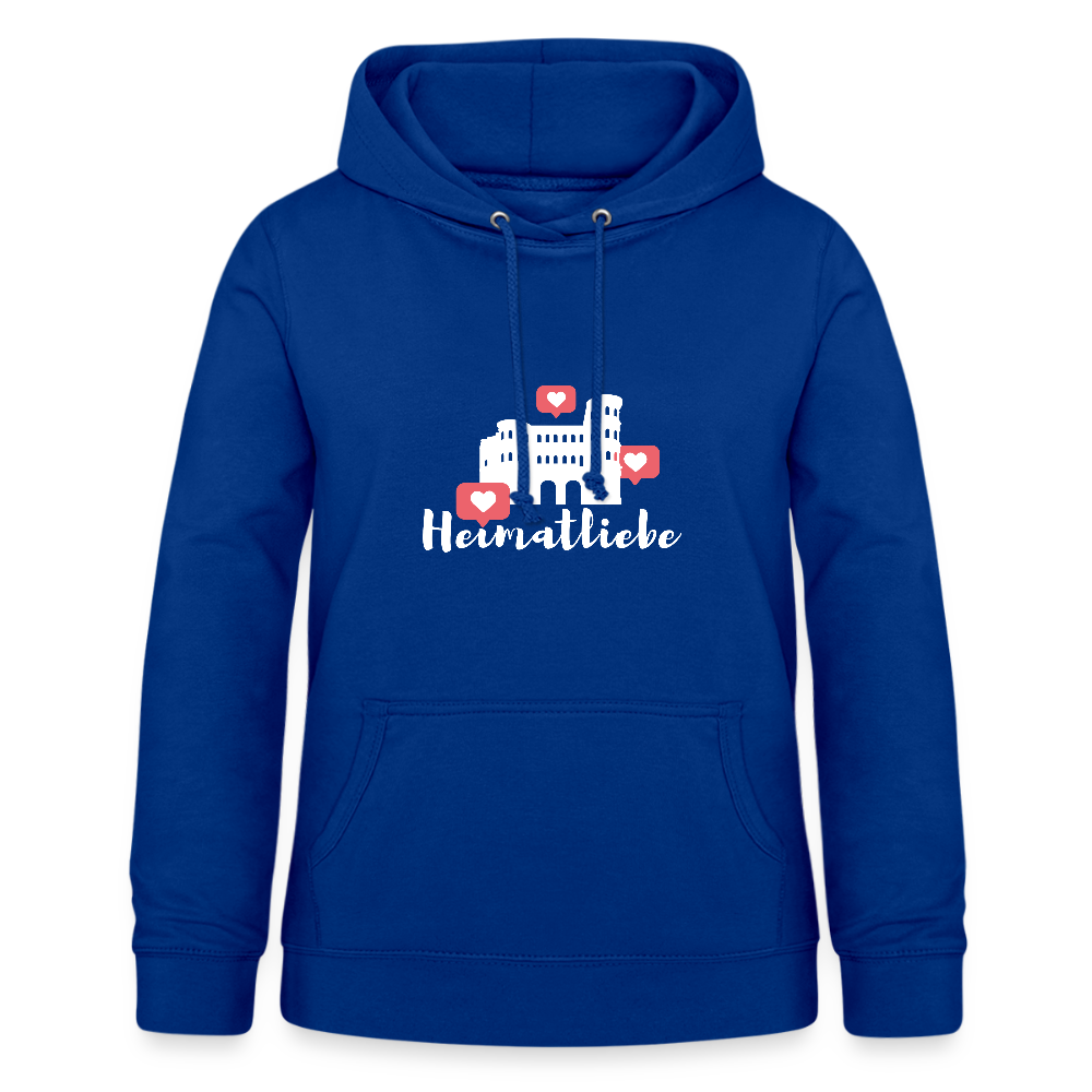 Frauen Hoodie Heimatliebe - Royalblau