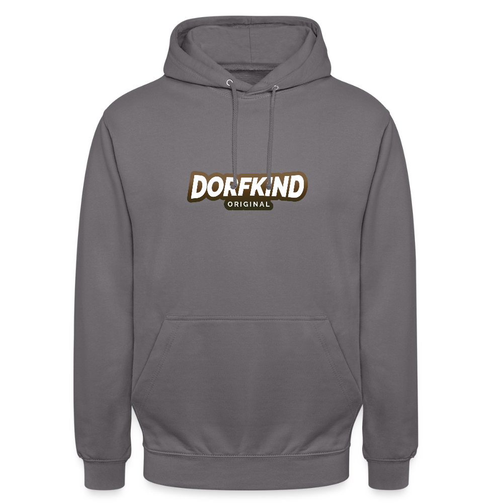 Unisex Hoodie Dorfkind - Mittelgrau
