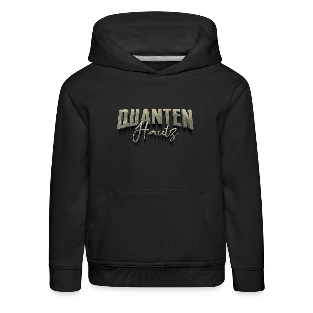 Kinder Premium Hoodie Quanten Hautz - Schwarz