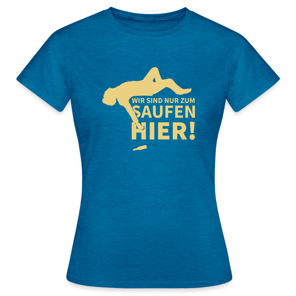 Frauen T-Shirt JGA - Antikblaues Saphir meliert
