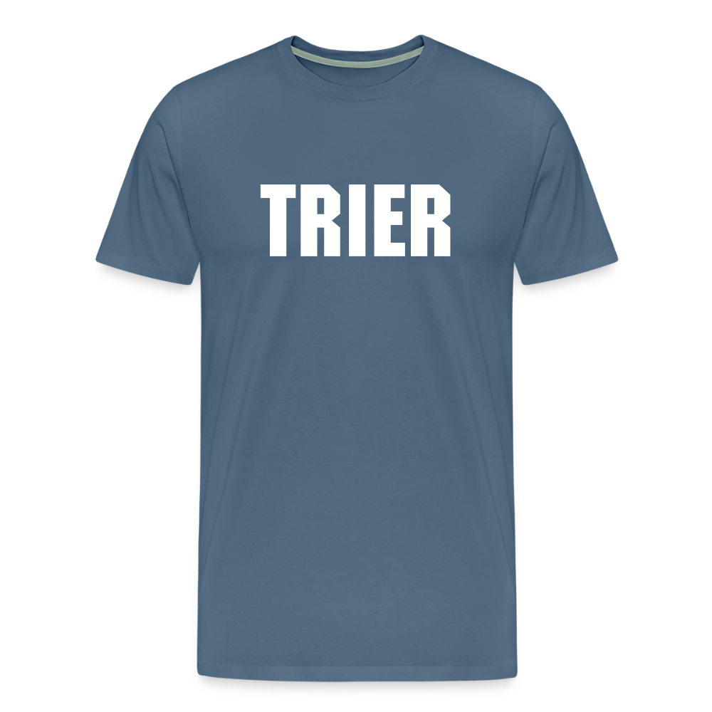 Männer Premium T-Shirt Trier - Blaugrau