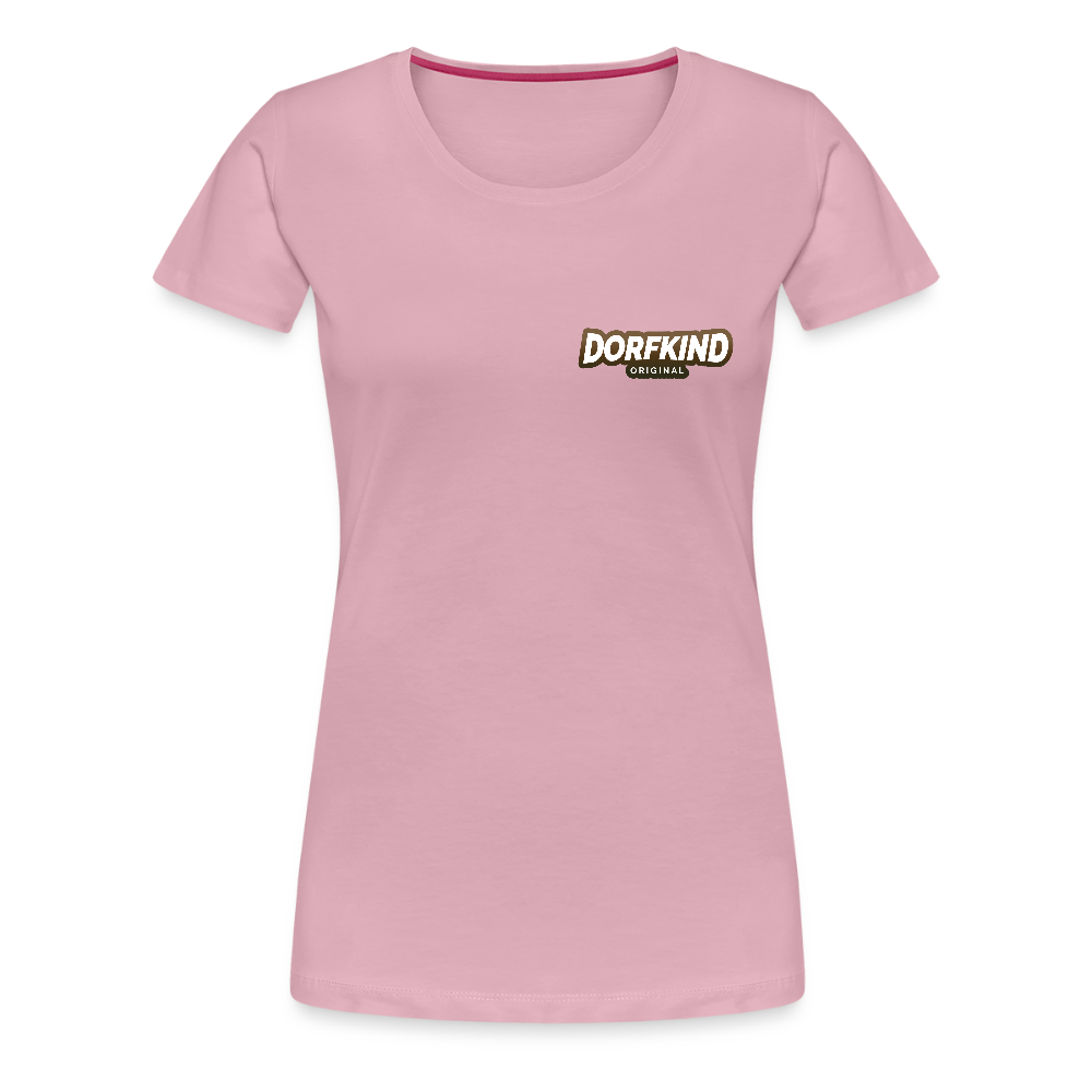 Frauen Premium T-Shirt Dorfkind - Hellrosa