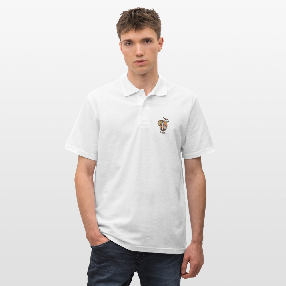 Männer Poloshirt Viezbruder - Weiß