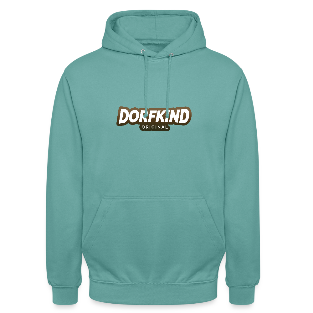 Unisex Hoodie Dorfkind - Pastelltürkis