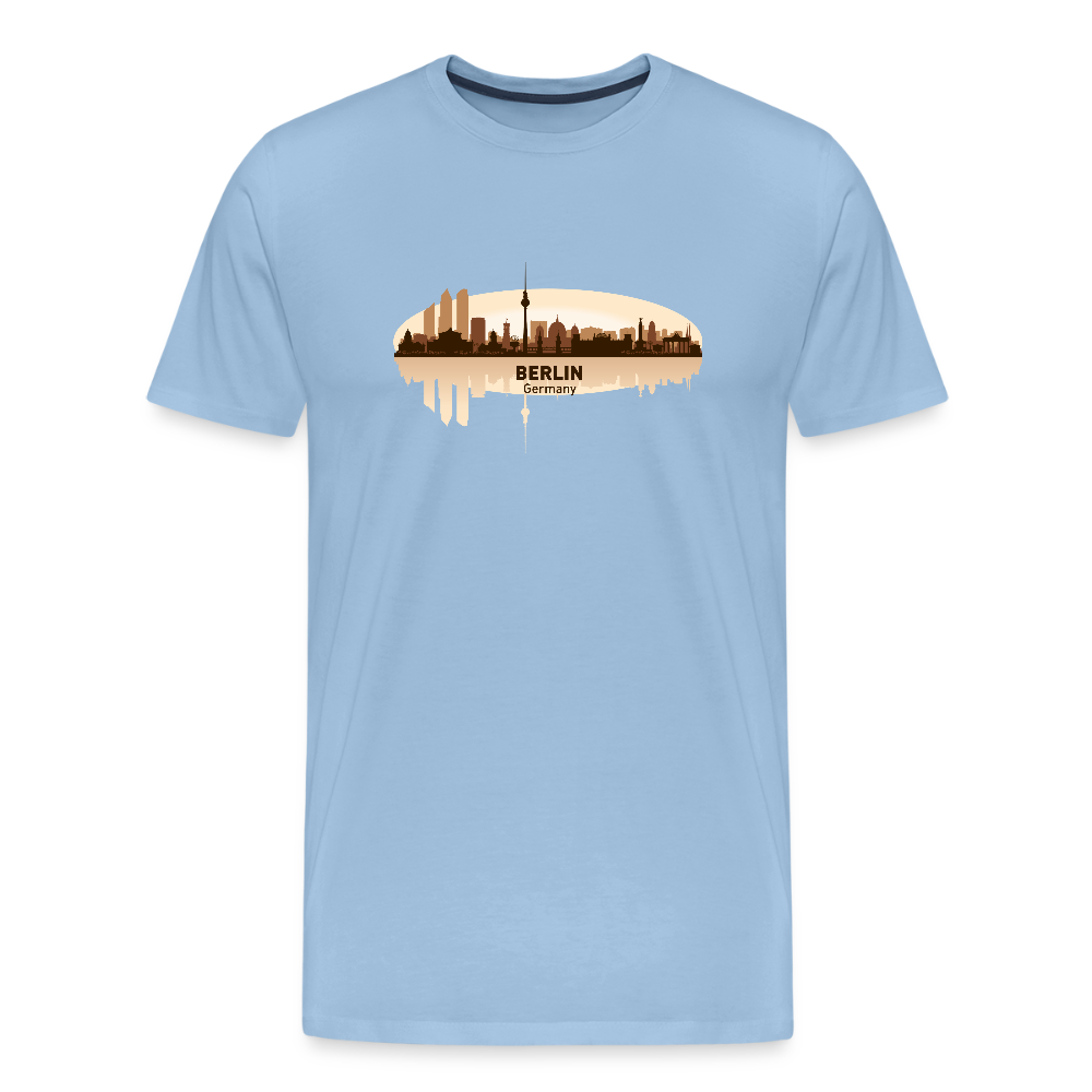 Männer Premium T-Shirt Berlin - Sky