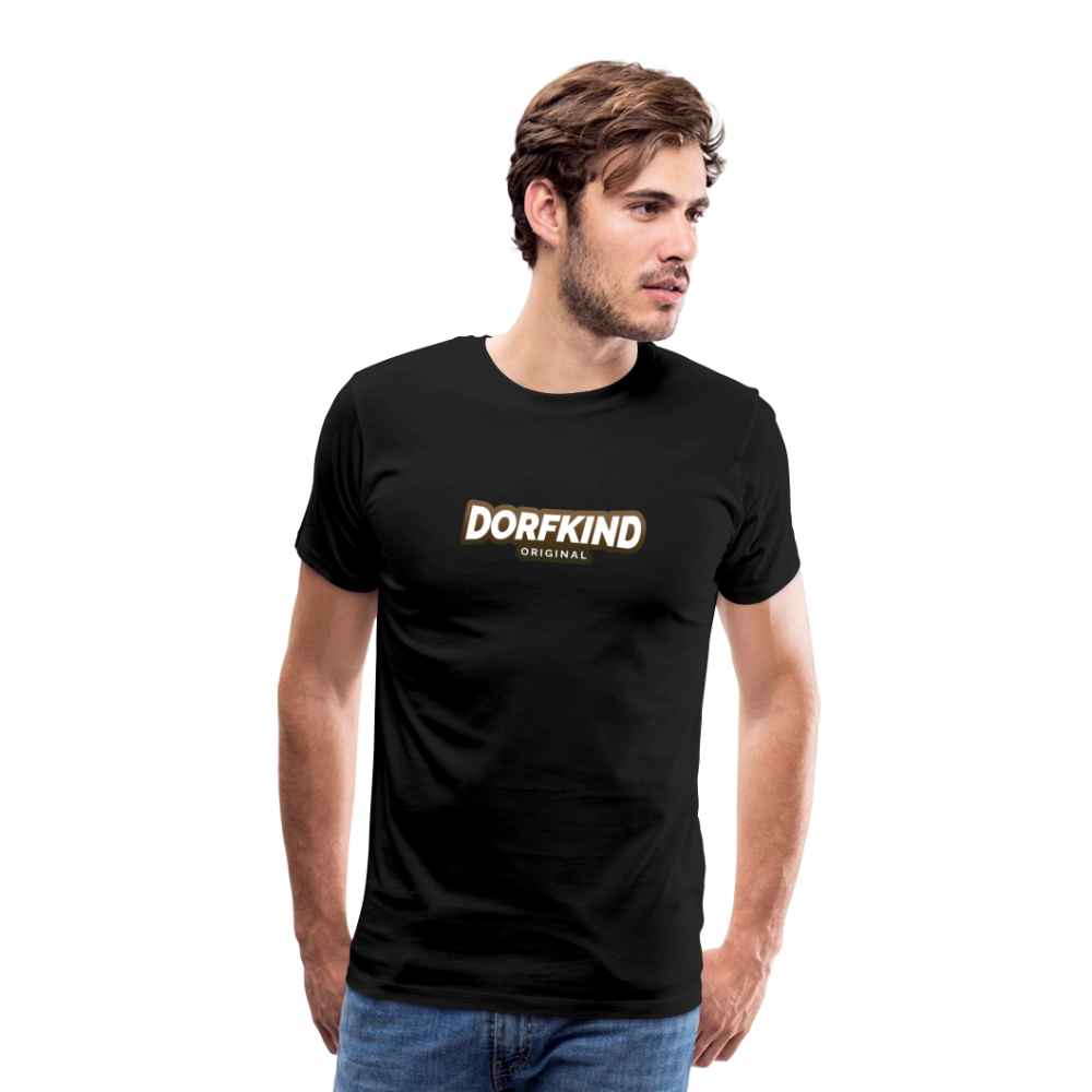 Männer Premium T-Shirt Dorfkind - Schwarz