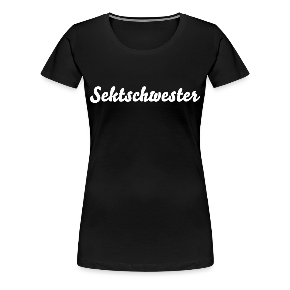 Frauen Premium T-Shirt Sektschwester - Schwarz
