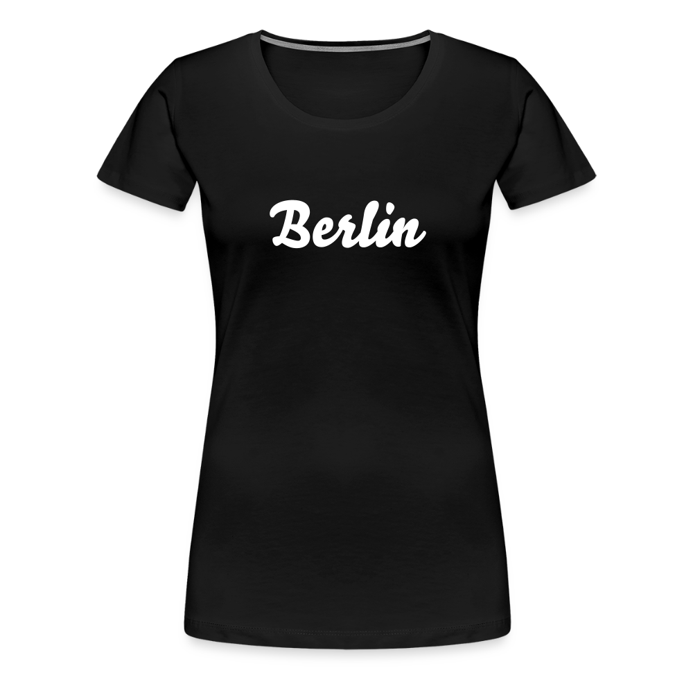 Frauen Premium T-Shirt Berlin - Schwarz