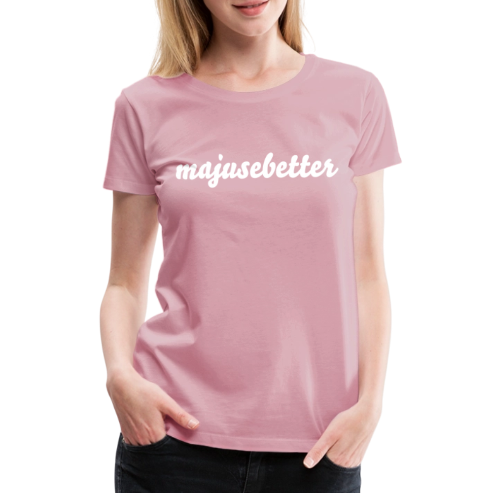 Frauen Premium T-Shirt majusebetter - Hellrosa